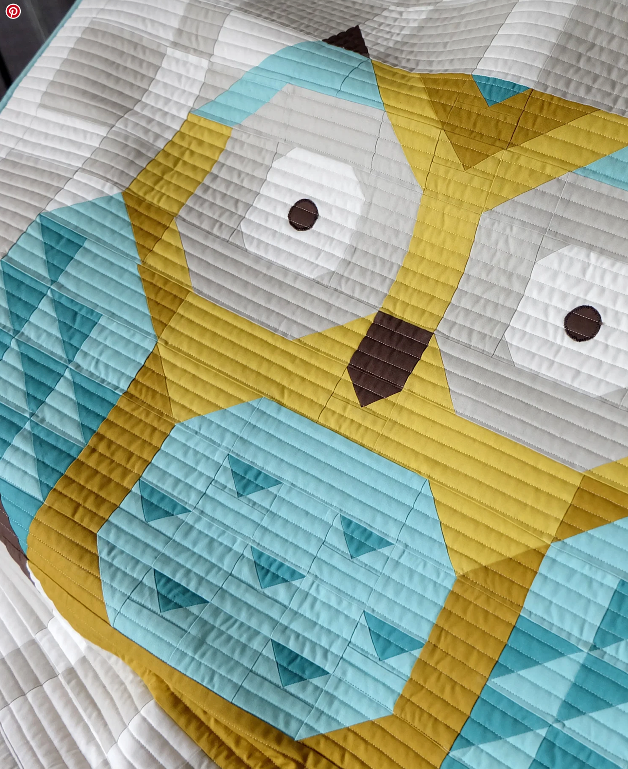Little Owl Quilt Pattern BCQ002 von Bound Co. für einen gepatchten Eulenquilt