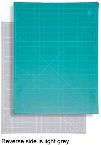 Creative Grids — Selbstheilende Schneidematte | A2, grün/grau Creative Grids Self-Healing Cutting Mat A2 doppelseitige Schneidematte grün und grau