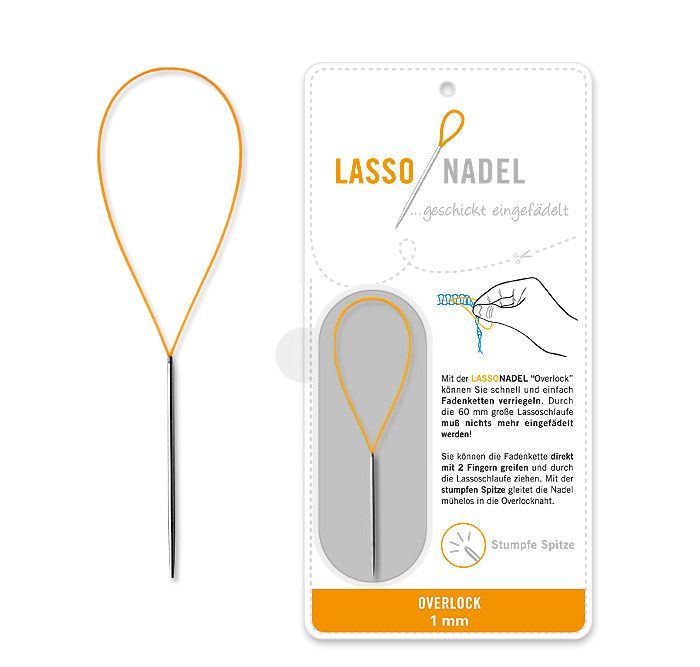Lassonadel Overlock 1 mm | Overlock-Fadenketten einfach vernähen Lassonadel Overlock 1 mm | Overlock-Fadenketten einfach vernähen