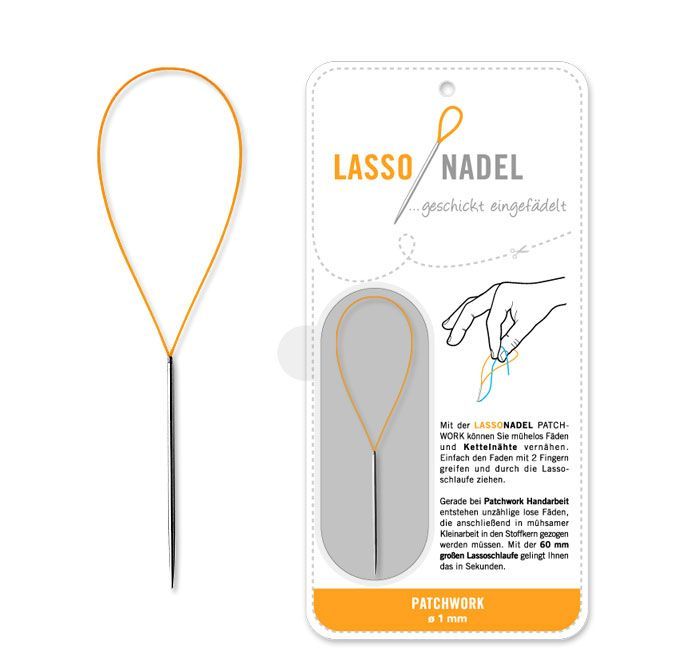 Lassonadel Professional Patchwork 0,5 mm | Quiltfäden einfach vernähen | 1 Stück oder 3er-Set