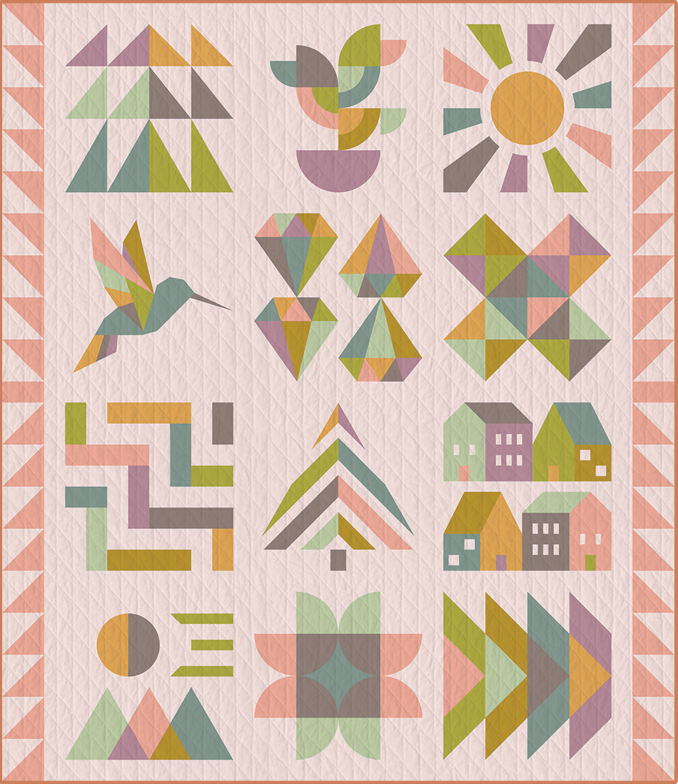 Hand + Soul 2027 BOM Quiltkit | Art Gallery Fabrics PURE Solids | Vorbestellung
