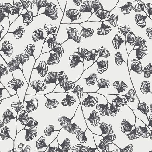 Gilded Ginko Ice | Sgraffito | Art Gallery Fabrics | SGF-40300