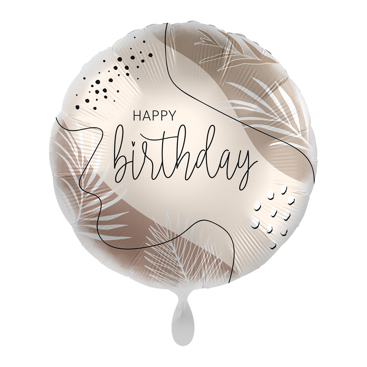 "1 Balloon - Natural Colour Birthday - ENG"