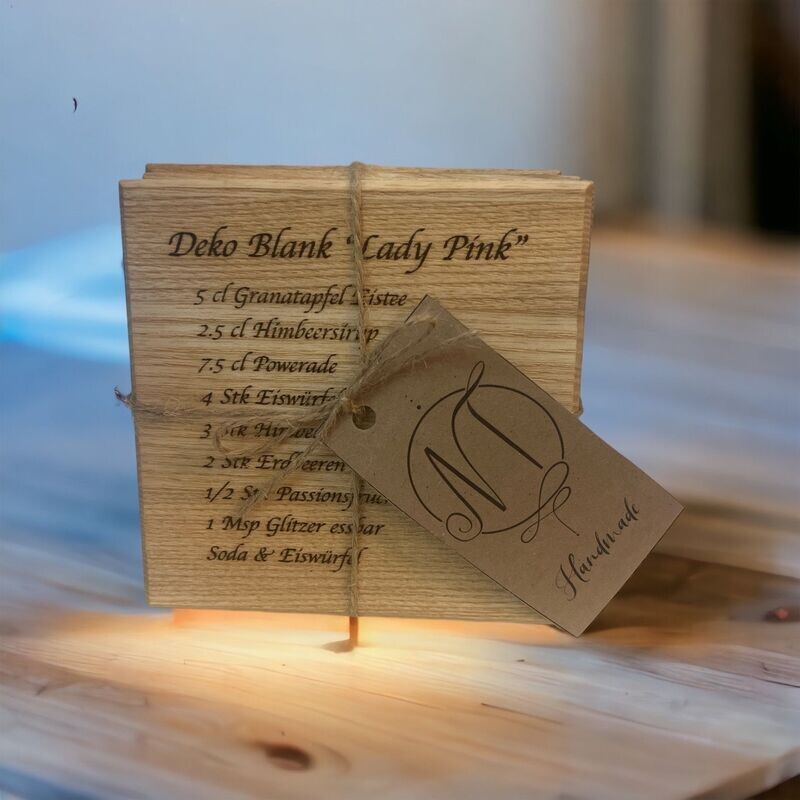 Deko Blank Untersetzer Cocktails