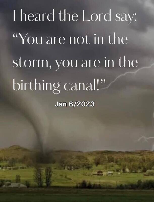 I heard the Lord say: &quot;You are not in the storm, you are in the birthing canal!” By Nate Johnston