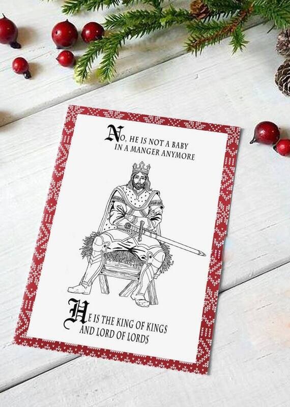 10 pack of King of Kings Christmas Card
