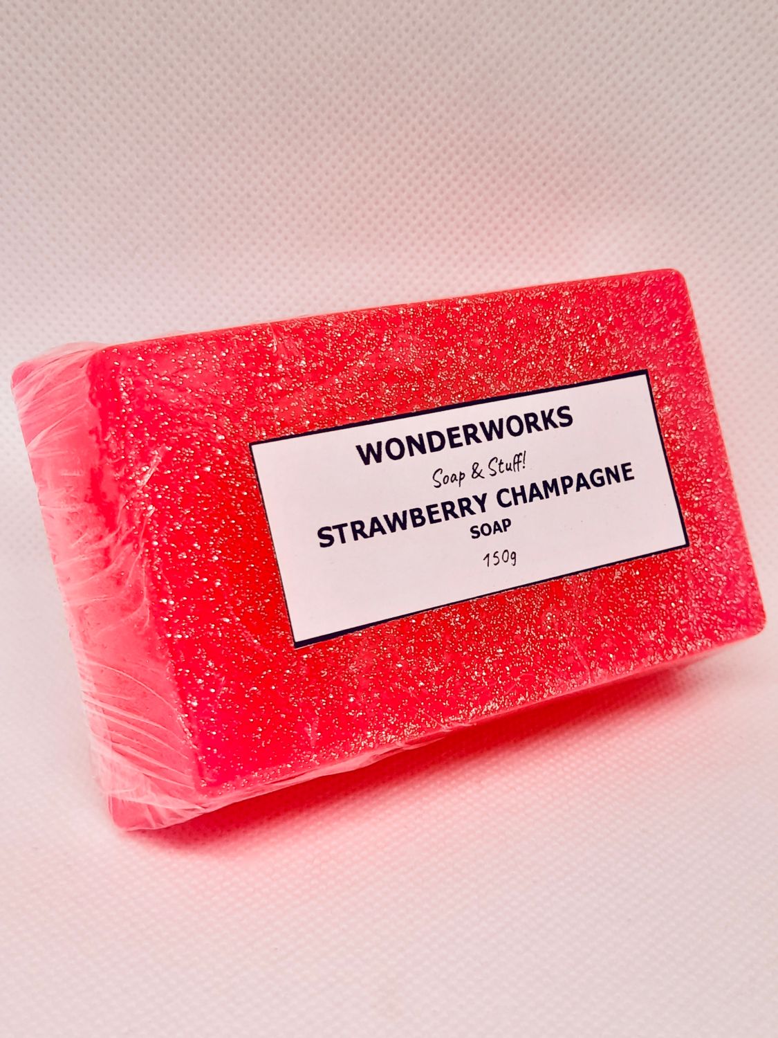 Strawberry Champagne Soap (with biodegradable glitter)