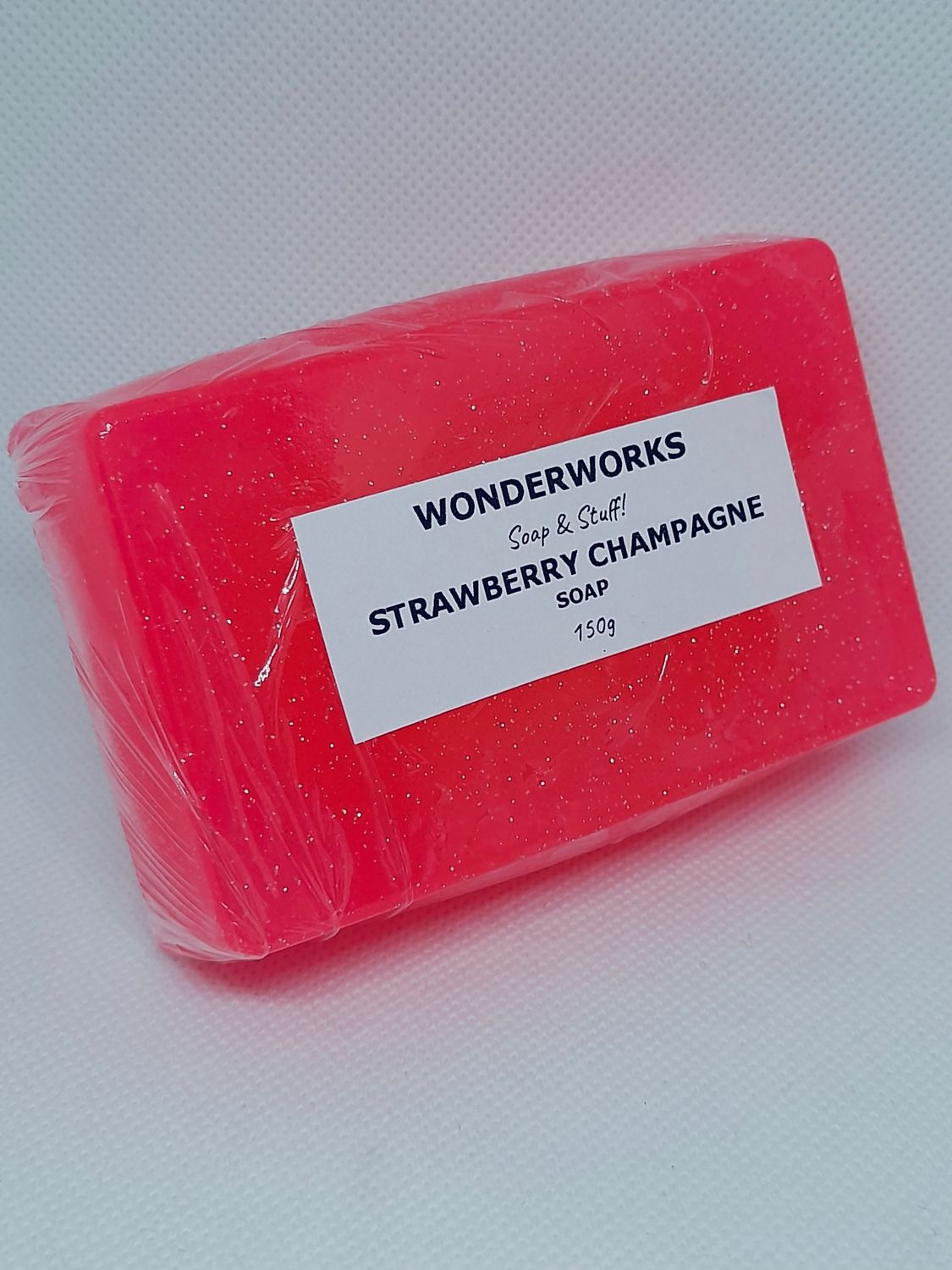 Strawberry Champagne Soap (with biodegradable glitter)