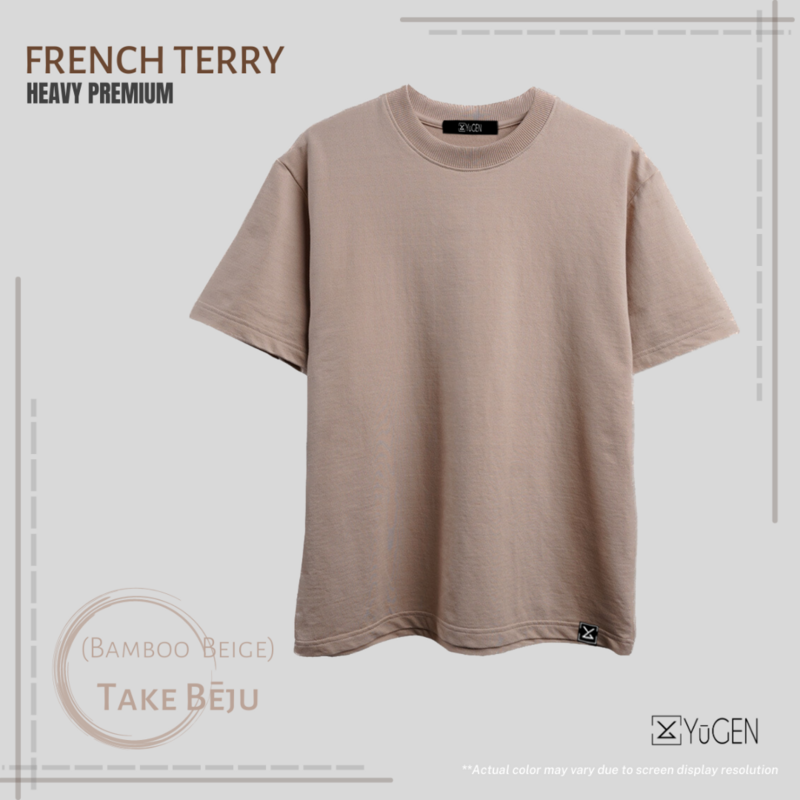 「PLAIN FRENCH TERRY」- Take Bējū (Bamboo Beige)