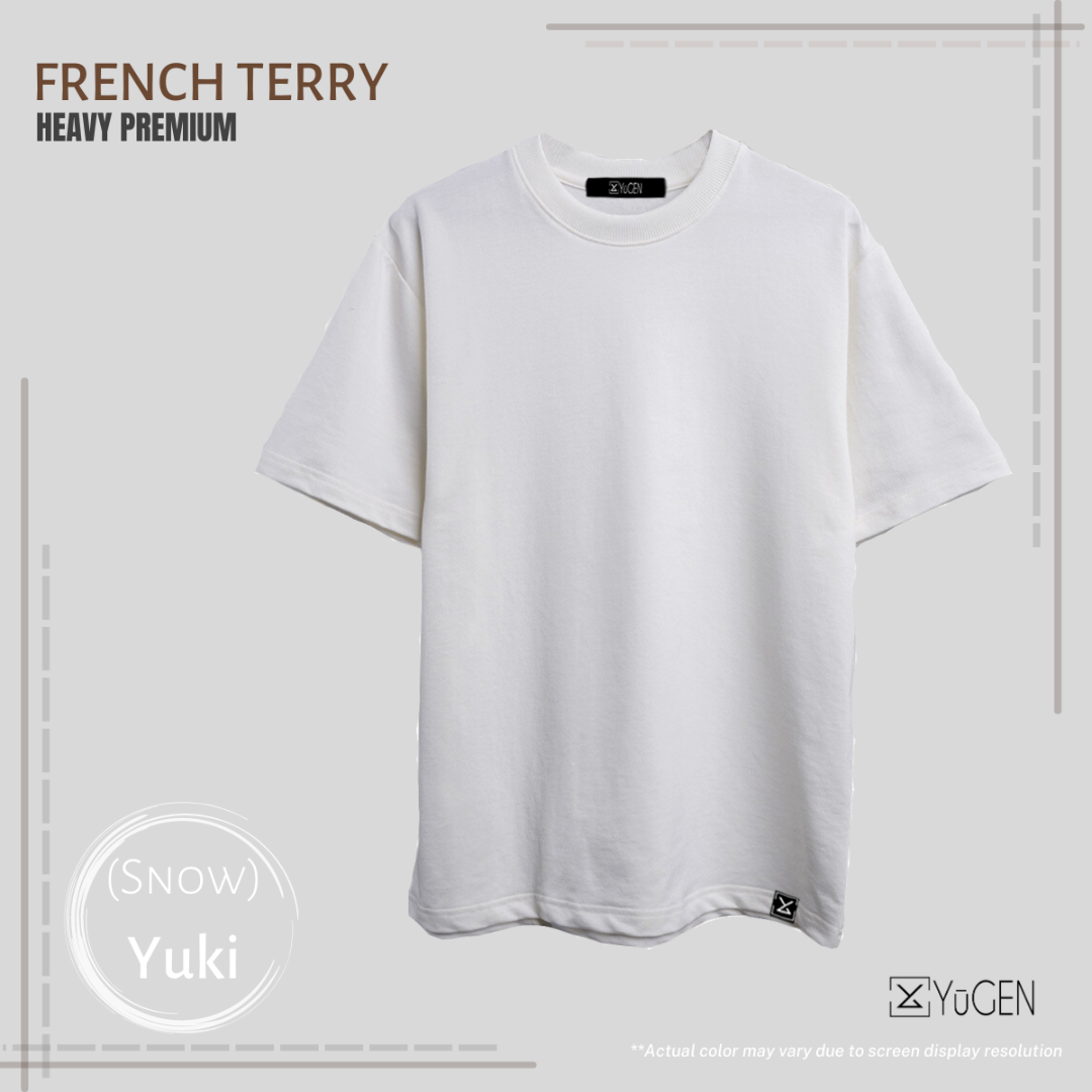 「PLAIN FRENCH TERRY」- Yuki (Snow)