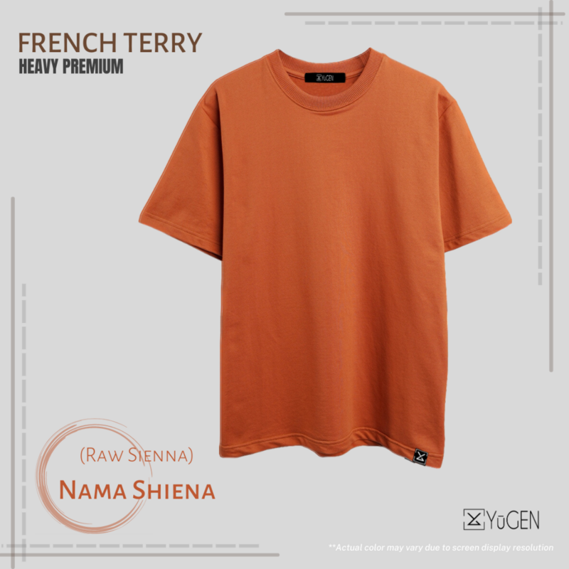 「PLAIN FRENCH TERRY」- Nama Shiena (Raw Sienna)