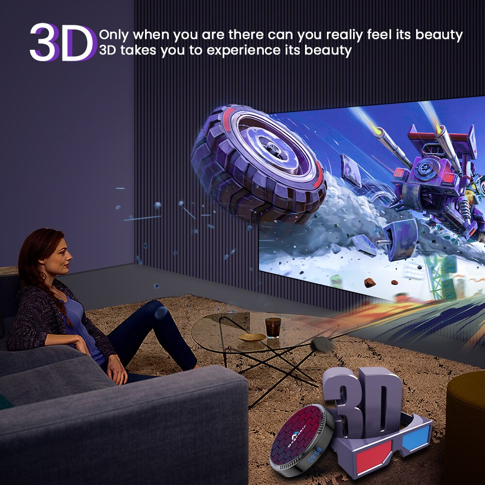 Boîtier TV Android 12 | WiFi 6 | 100M LAN | 6k 3D | BT5.0 OTA |4 Go | 32 Go | Lecteur Multimédia et Décodeur