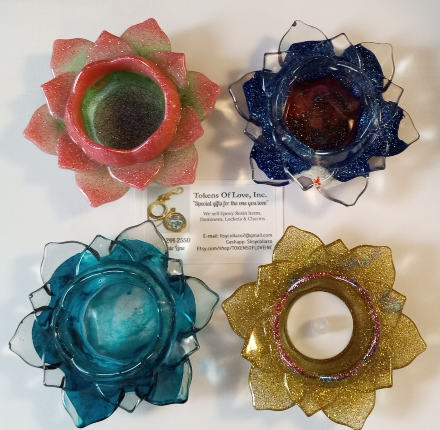 Epoxy Resin tealite holder