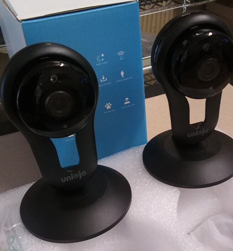 Two Uniojo Indoor  WiFi  Security Camera's