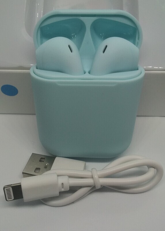 5.0 Powder Blue Auto Connect Wireless Bluetooth Earbuds