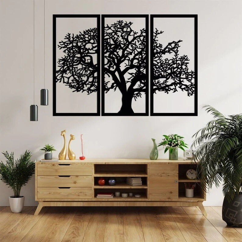 Tree Wall Decor - 3 Panels