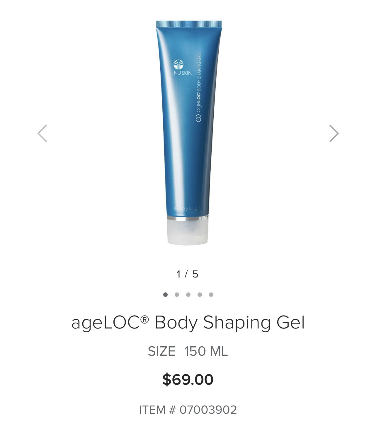 body shaping gel