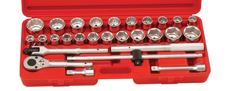 GENIUS 28 Piece 3/4 Inch  Drive Socket Set
