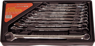 10 Piece Metric Extra Long Combination Wrench Set