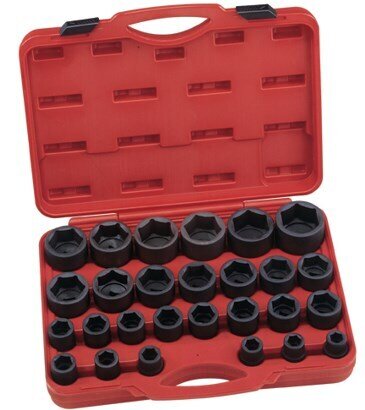 27 Piece 3/4″ Dr. SAE Impact Socket Set Cr-Mo