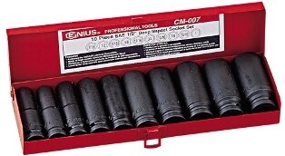 10 Piece H/Duty SAE Deep Impact Socket Set LIFE TIME WARRANTY
