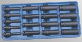 17 Piece Thin Wall H/Duty Impact Socket Set LIFE TIME WARRANTY