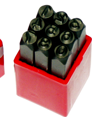 1/4 Inch (6mm) Number Stamps