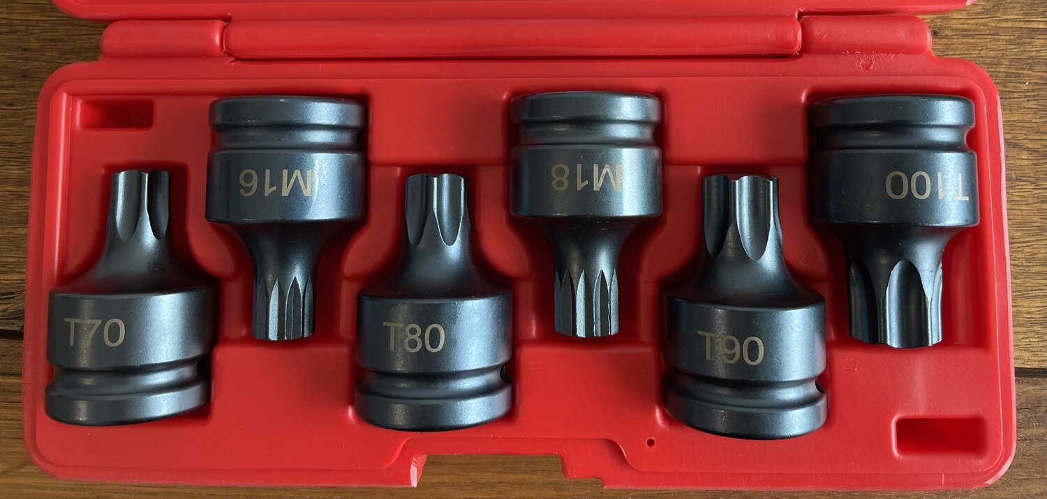 3/4 Inch Drive Torx / Spline Set