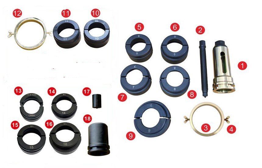 Truck Front Axle Shaft Bearing Puller Kit