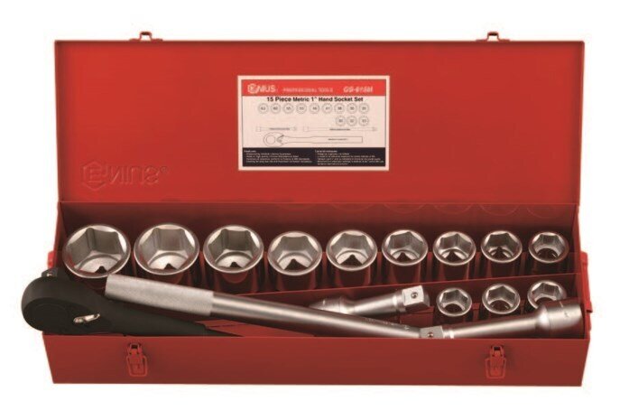 16 Piece 1 Inch  Dr. SAE Hand Socket Set