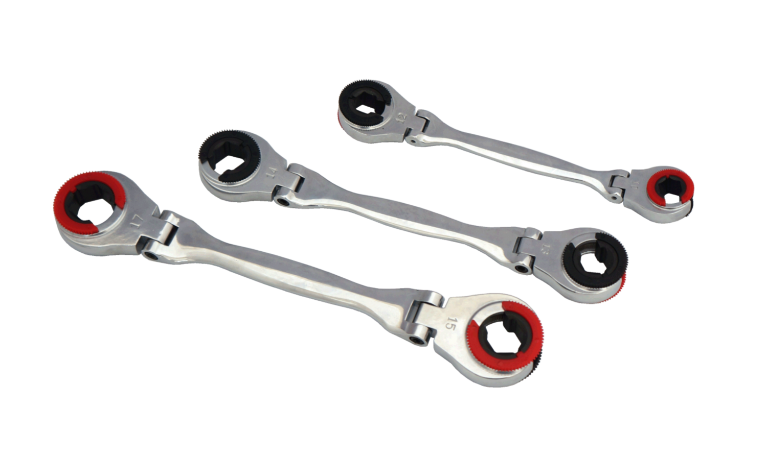 Brake Line, Fuel Line Double Flexible Flare Nut Ratchet Wrench