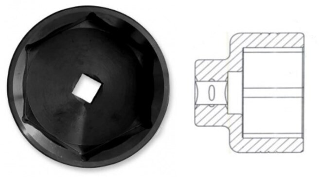 110mm 6 Point x 1 Drive Truck Socket