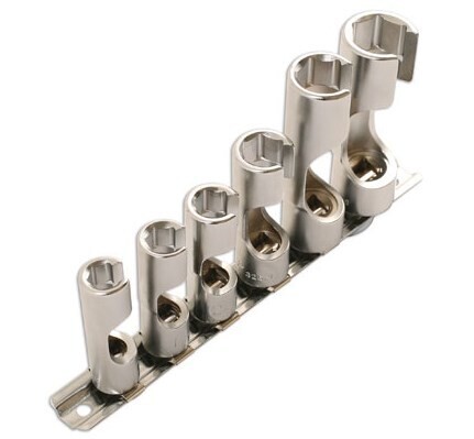 6 Point Injector Sockets x 3/8 Inch Drive 6 Pc