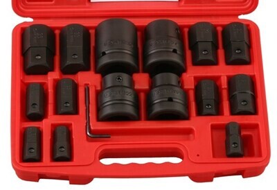 1 Inch Drive x 16 Piece Metric Hex Bit Socket Set 1 Inch Drive x 16 Piece Metric Hex Bit Socket Set