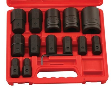 14 Piece 3/4 Inch Drive Metric Hex Bit Socket Set
