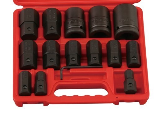 3/4 Inch  Drive x 15 Piece SAE Hex Bit Socket Set