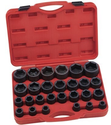 27 Piece 3/4″ Dr. SAE Impact Socket Set Cr-Mo