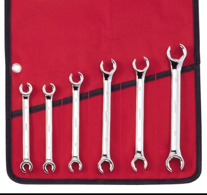 6 Piece Metric Flare Nut Wrench Set