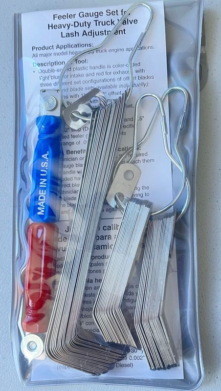 Master Feeler Gauge Set for Heavy Duty Truck Valve Adjustment POA