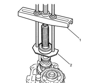 ISUZU D'MAX & MUX Manual Transmission Bearing Remover