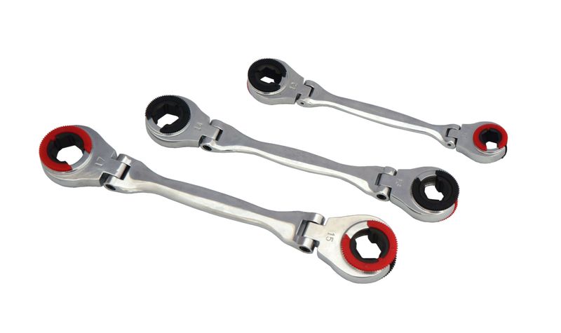 Brake Line, Fuel Line Double Flexible Flare Nut Ratchet Wrench Brake Line, Fuel Line Double Flexible Flare Nut Ratchet Wrench