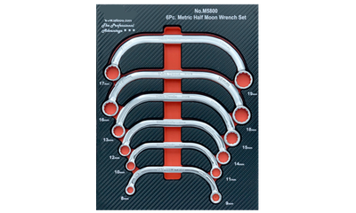 6 Piece Half Moon Obstruction Wrench Set 6 Piece Half Moon Obstruction Wrench Set