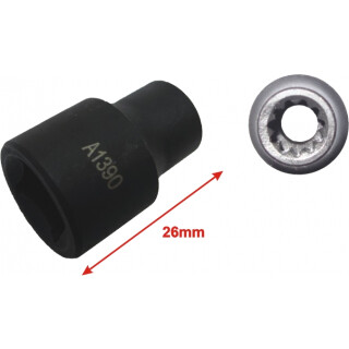 European Truck Disc Brake Caliper 11 Teeth 3/8 Inch Drive Socket