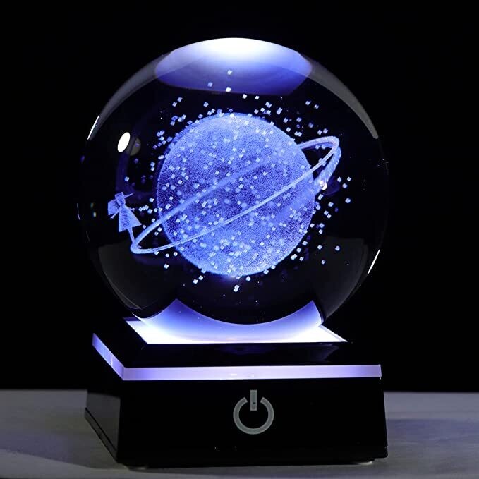 Crystal Ball with Clear Starry Sky Carving and 7 Kinds of Led Light, Best Birthday Gift for Kids,Girlfriend Gift, Classmates and Kids Gift (Starry Sky)
Visit the Qianwei Store