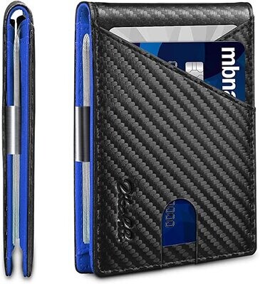 Very thin wallets, can hold all necessary cards and cash to provide space