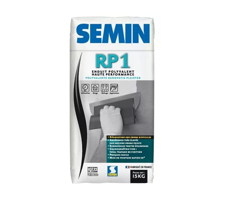 Ремонтная финишная шпаклевка для сложных неровных оснований SEMIN RP 1