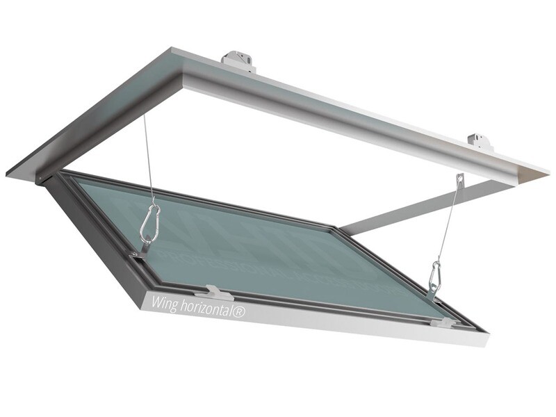 Wing horizontal® – скрытый люк под покраску в потолок для крепления к гипсокартону из усиленного профиля
