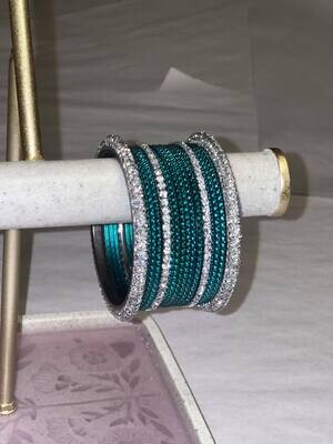 Teal Bridal Bangle