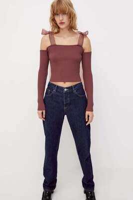 Strap Knit Top