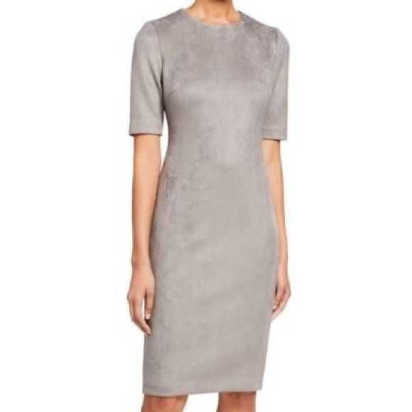 Anne Klein Suede Sheath Dress